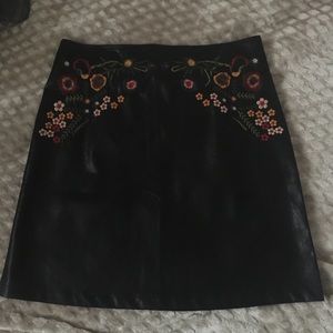 Vegan Leather Skirt